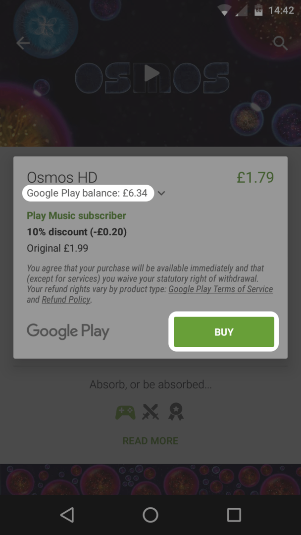 „Play Store“ (1) „Google Play“ kreditų nemokamų programų parduotuvė muzikos televizija rodo filmai komiksai „Android“ nuomonių apdovanojimai apklausos vieta žaidimo balansas