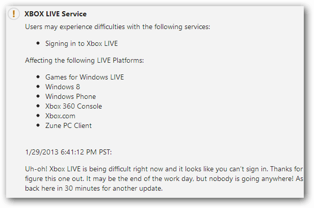 „Xbox Live“ paslaugų atnaujinimas