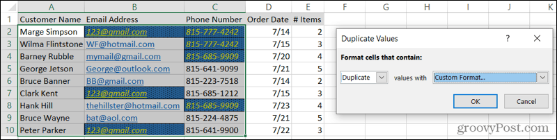 Pasirinktinio formato kopijos „Excel“