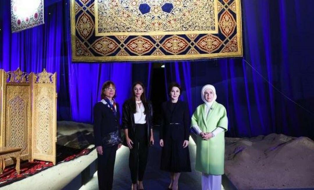 Pirmoji ponia Erdoğan padėkojo Uzbekistano prezidento žmonai Ziroat Mirziyoyeva