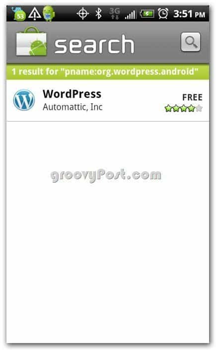 „Wordpress by Automattic“ „Android“ parduotuvėje