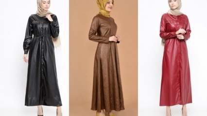 Odinių drabužių modeliai hidžabų drabužiuose