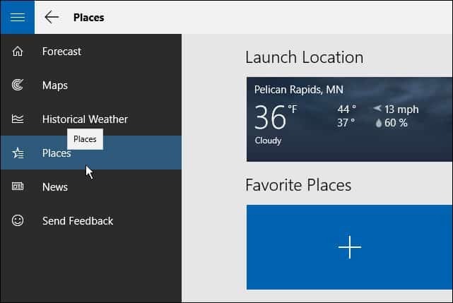 „Windows 10“ patarimas: pridėkite kelias vietoves prie „Weather Weather“ programos