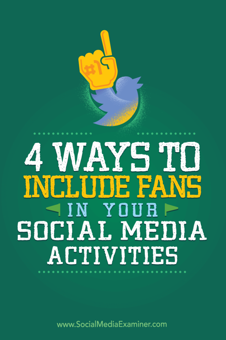 Patarimai apie keturis kūrybiškus būdus, kaip galite įtraukti gerbėjus ir sekėjus į savo socialinės žiniasklaidos veiklą.