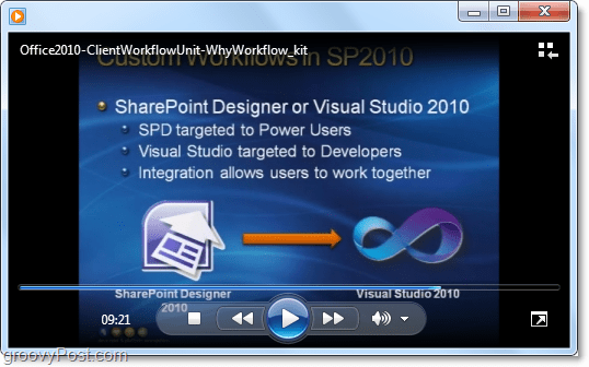 „ClientWorkFlow“ mokymo vaizdo įrašas apie „Microsoft Office / sharepoint 2010“ plėtrą