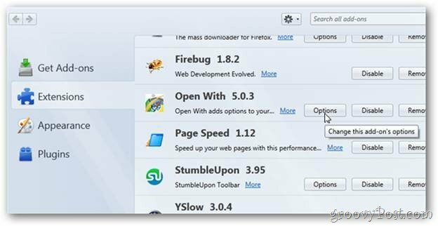 „Open-With Firefox“ plėtinio apžvalga