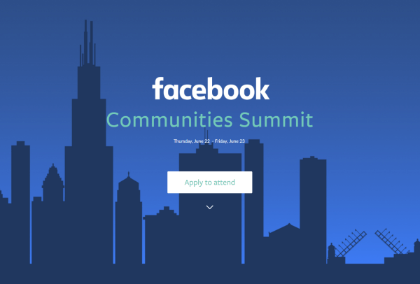 Birželio 22 ir 23 dienomis Čikagoje „Facebook“ surengs pirmą kartą surengtą „Facebook Communities“ aukščiausiojo lygio susitikimą.