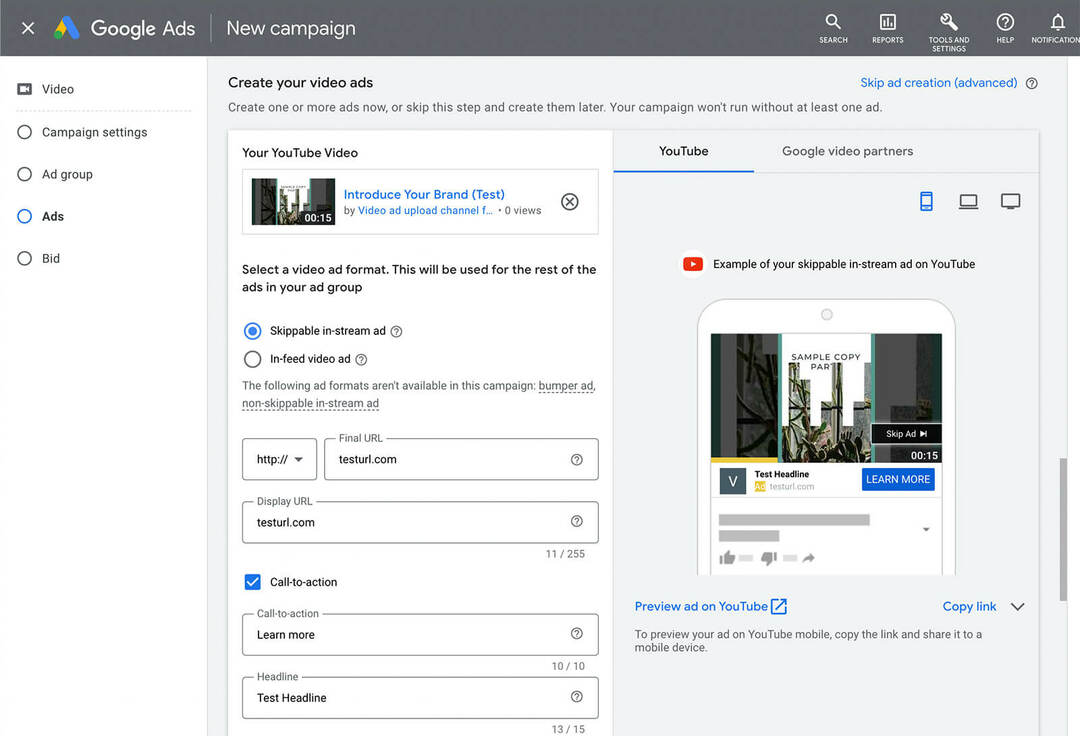 how-to-add-vertikalų-video-to-a-youtube-ad-campaign-using-google-ads-asset-library-templates-ad-level-paste-url-add-call-to-action-cta- pavyzdys-14
