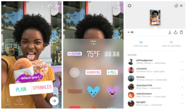 „Instagram“ pristatė naują interaktyvų apklausos lipduką, kuris leidžia vartotojams užduoti klausimą ir pamatyti jūsų draugų ir sekėjų rezultatus balsuojant realiuoju laiku. 