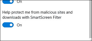 išjunkite „SmartScreen 2“