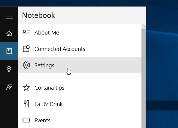 „Cortana“ nešiojamasis kompiuteris „Windows 10“