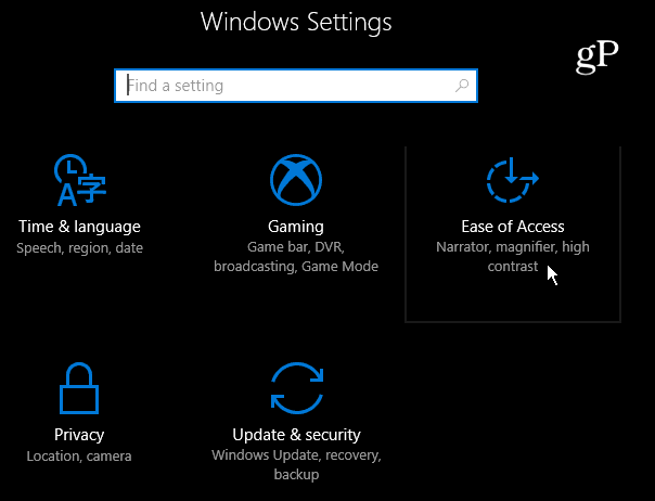 2 Lengva prieiga prie „Windows 10“ nustatymų