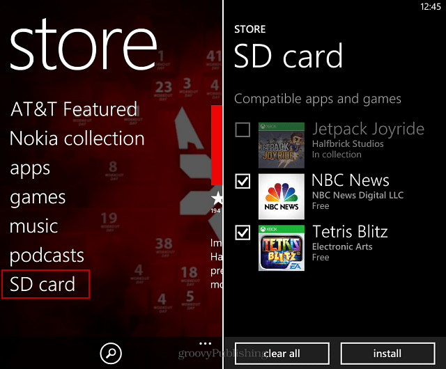 Kaip perkelti programas iš SD kortelės iš "Windows Phone 8"
