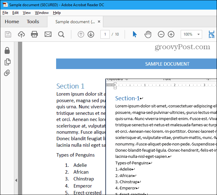 PDF ir Word failai