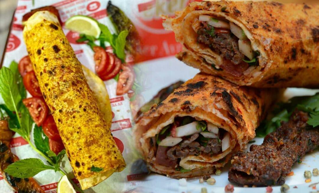 Kaip pasigaminti garsųjį Hatay kebabą Harbiye? Kas yra Harbiye Wrap?