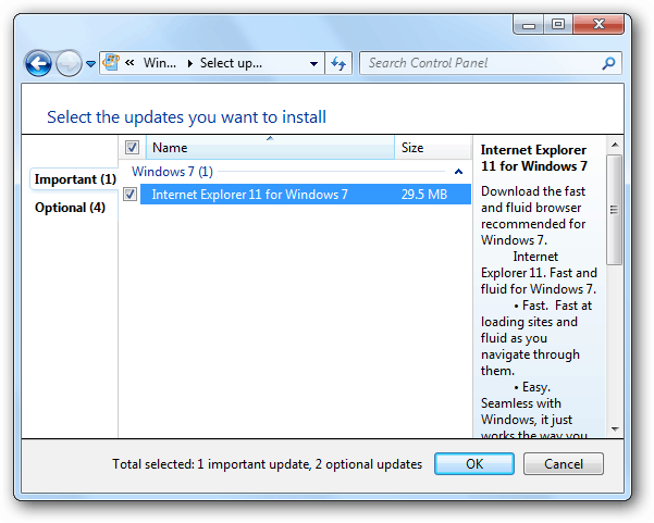 „IE 11“ „Windows“ naujinimas
