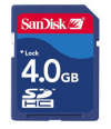 „Sandisk“ 4 GB atminties SDHC