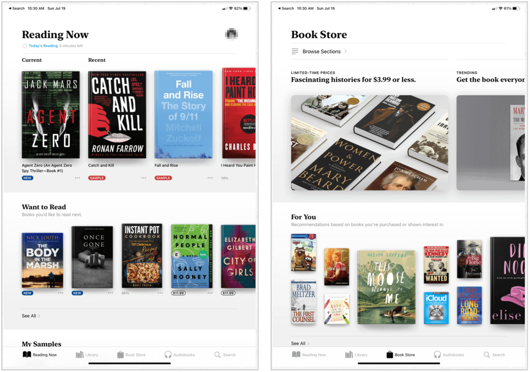 „Apple Books“ „iPad“