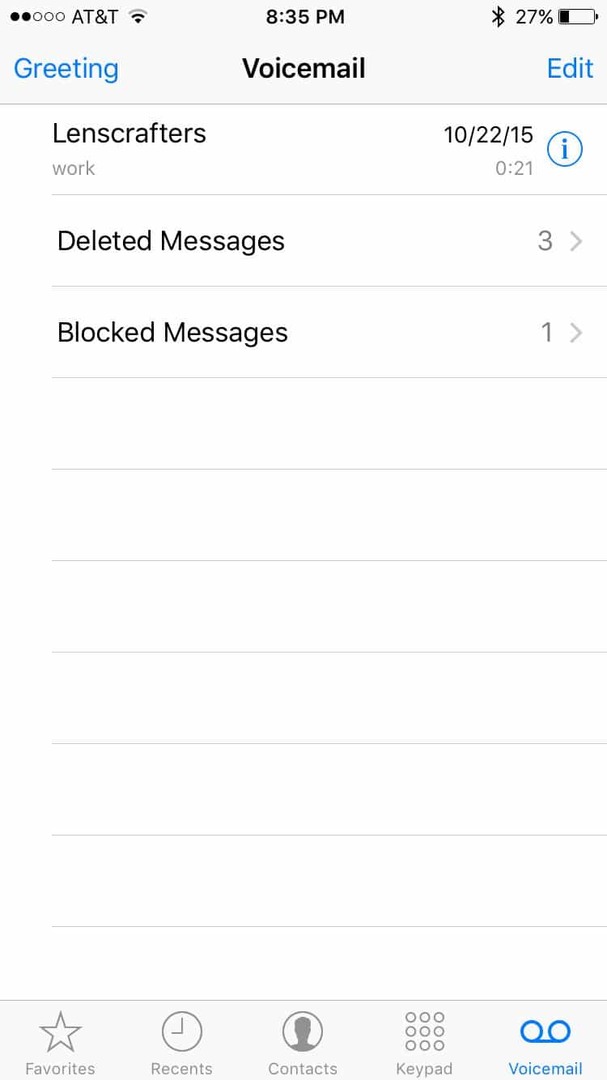 „iPhone“ užblokavo balso pašto pranešimus