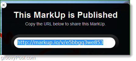 markup.io paskelbtas URL