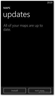 „Windows Phone 8“ žemėlapių atnaujinimas