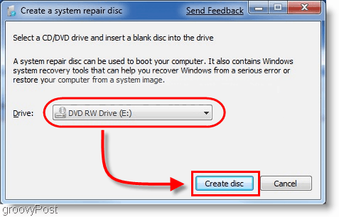 „Windows 7“: sukurkite sistemos taisymo diską