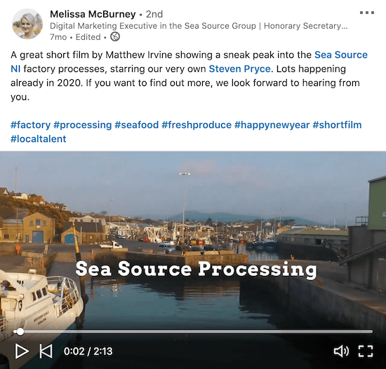jūros vaizdo šaltinio melissa mcburney vaizdo įrašo vaizdo įrašo pavyzdys, kuriame užfiksuota jų gamyklos procesų medžiaga