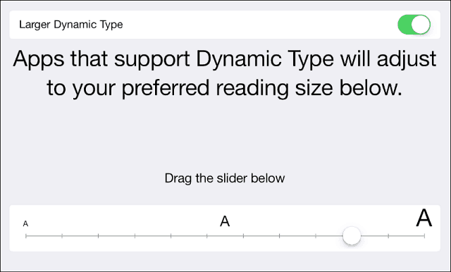 „iOS 7“ patarimas: padarykite tekstą didesnį, paryškintą ir lengviau skaitomą
