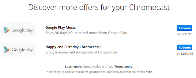 „Google Chromecast“ savininkams suteikiama nemokama filmų nuoma antrajam gimtadieniui