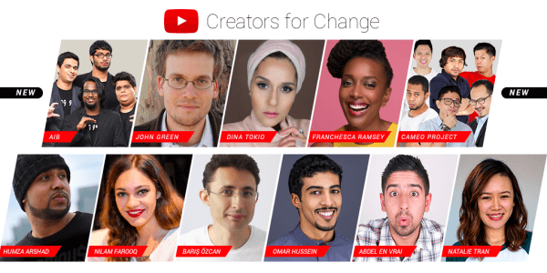 „YouTube“ pristato naujus „Creators for Change“ ambasadorius ir išteklius.