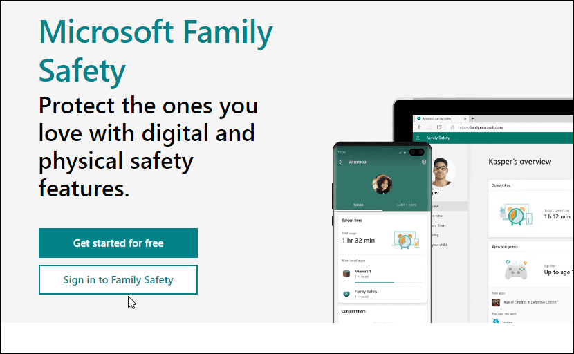 „Microsoft“ šeimos sauga