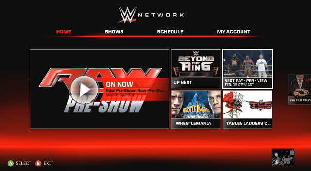 „WWE Network Xbox 360“