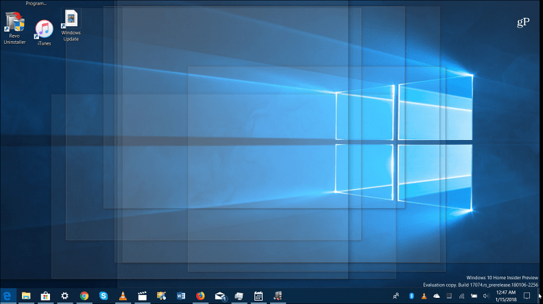Darbastalio žvilgsnio funkcija „Windows 10“