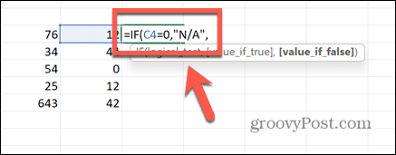 Excel na formulėje