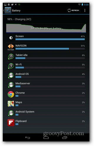 „Nexus 7“ akumuliatoriaus schema