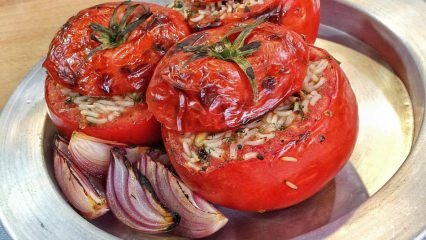 Kaip įdaryti pomidorus orkaitėje?