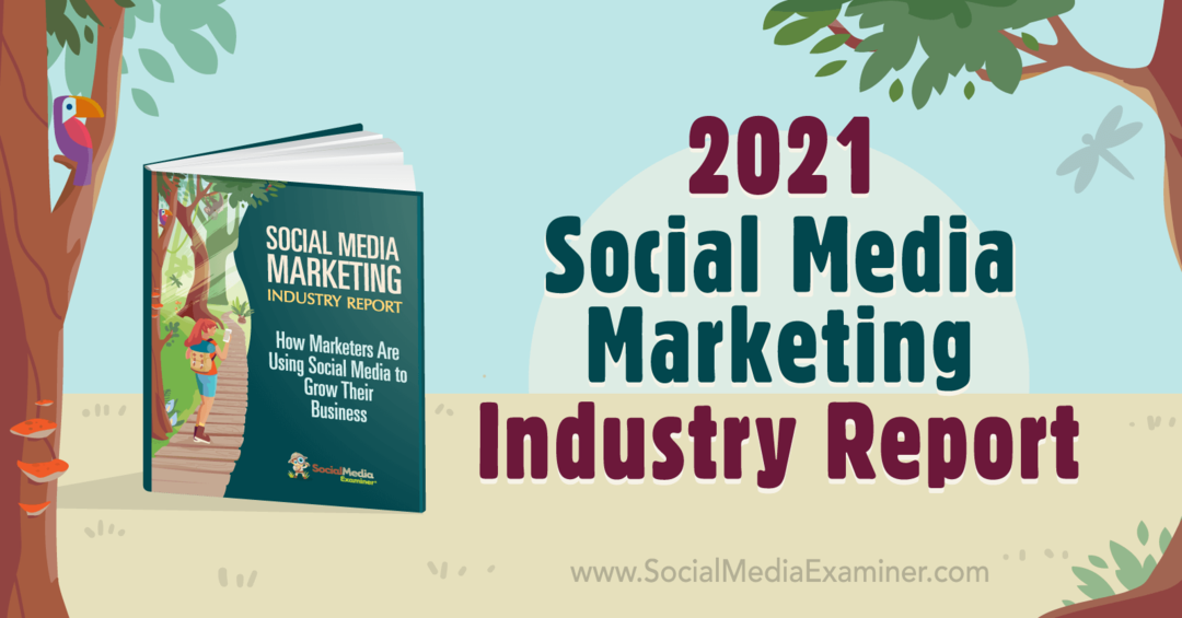 2021 m. Michaelo Stelznerio socialinės žiniasklaidos rinkodaros pramonės ataskaita apie socialinės žiniasklaidos ekspertą.