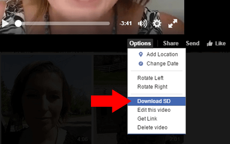 „Facebook“ tiesioginis atsisiuntimo vaizdo įrašas