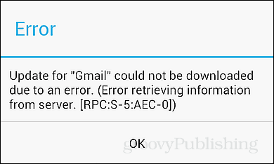 RPC: S-5: AEC-0 klaidos ekrano kopija