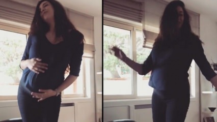 7 mėnesių nėščia Azra Akın šoko taip