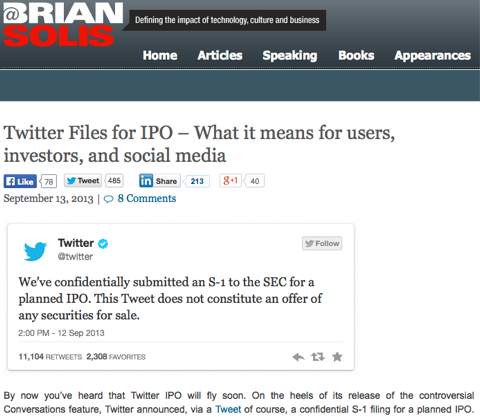 „twitter“ failai „IPO“