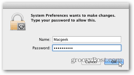 „Mac“ sistemos slaptažodis