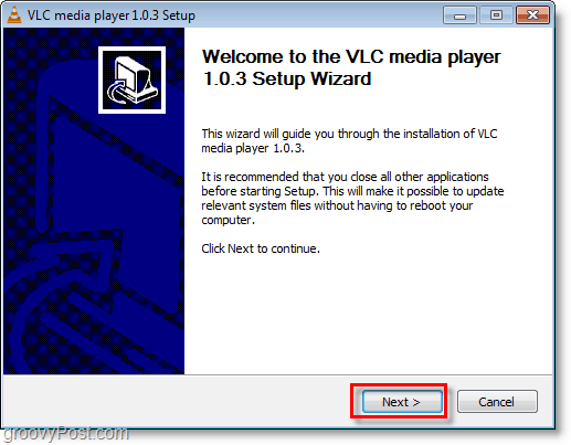 diegti vlc media player yra paprasta