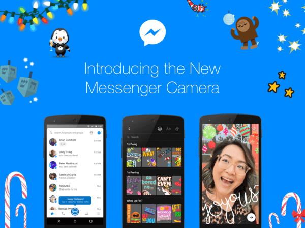„Facebook“ paskelbė apie pasaulinę naujos galingos „Messenger“ kameros paleidimą.