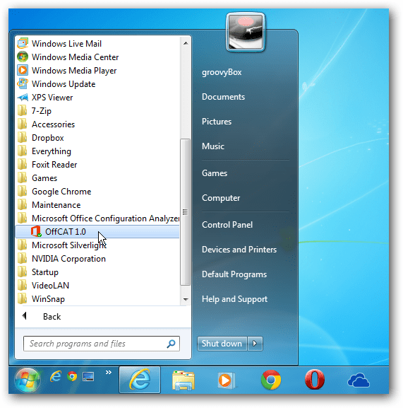 „OffCat“ „Windows 7“