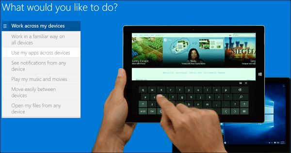 Kaip demonstruoti „Windows 10“ naršyklėje, jo neįdiegus