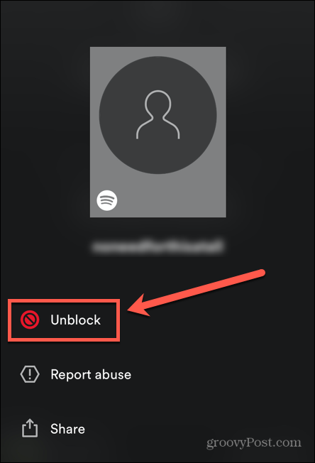 atblokuokite stebėtojus „Spotify“ mobiliajame telefone