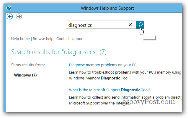 Kaip pasiekti „Windows 8“ žinyną ir palaikymą