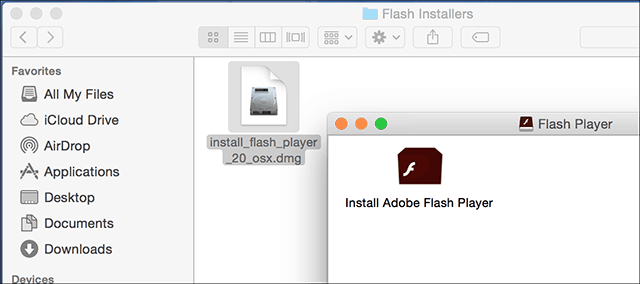 Įdiekite „Flash 1“
