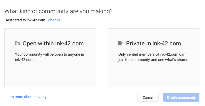 „Google +“ ribojama bendruomenė